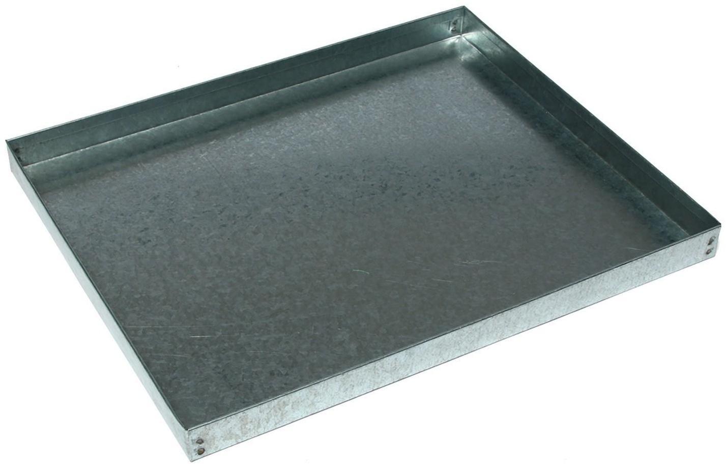 Поддон, 44 × 40 × 2 см, металл, серый