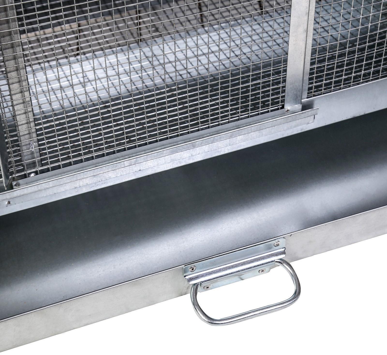 Брудер для цыплят, 100 × 40 × 45 см, с поддоном, с патроном под лампу, металлический