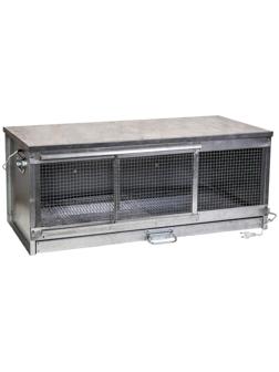 Брудер для цыплят, 100 × 40 × 45 см, с поддоном, с патроном под лампу, металлический