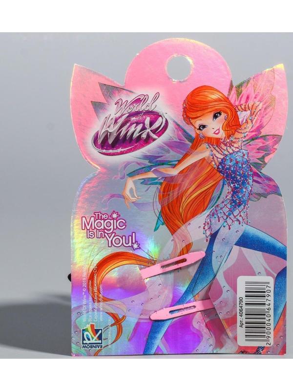 Набор детский: заколки- бабочки, феи ВИНКС, 2 шт