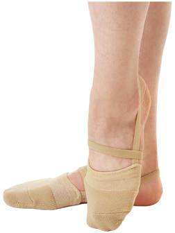 Полупальцы с силиконовой резинкой, размер S4, цвет бежевый