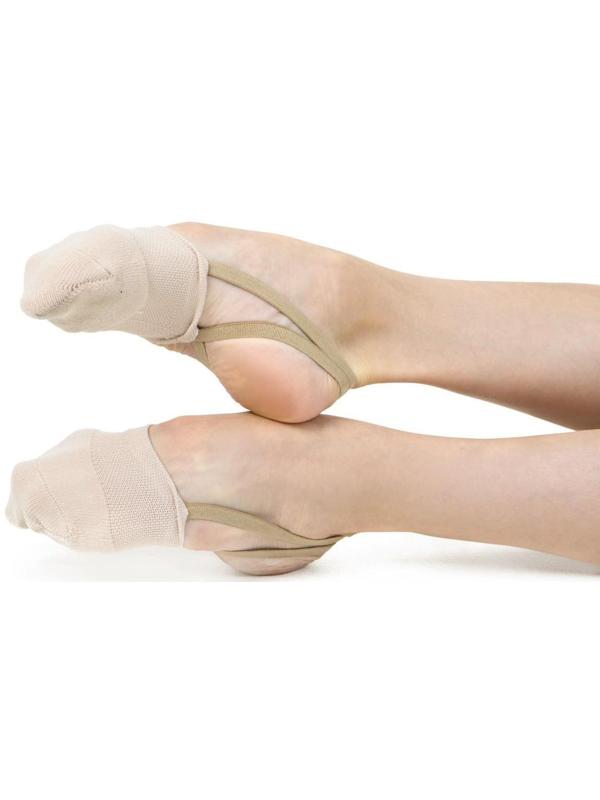 Полупальцы с силиконовой резинкой, размер S4, цвет бежевый