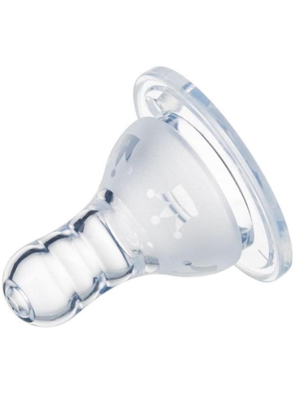 Соска силиконовая, антиколиковая на бутылочку, от 6 мес., быстрый поток, фасовка 20 шт