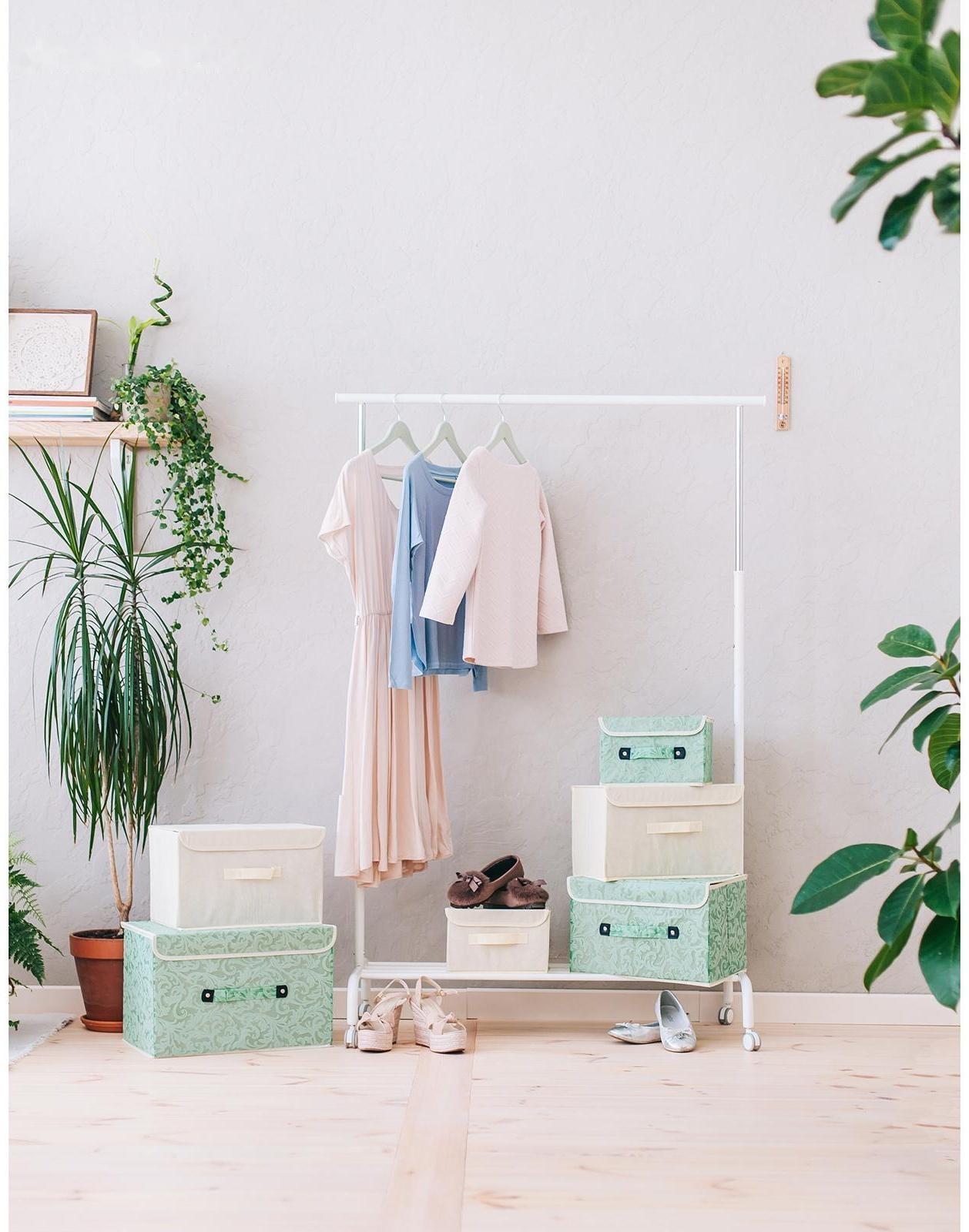 Короб стеллажный для хранения с крышкой «Алва», 26×20×15 см, цвет бежевый