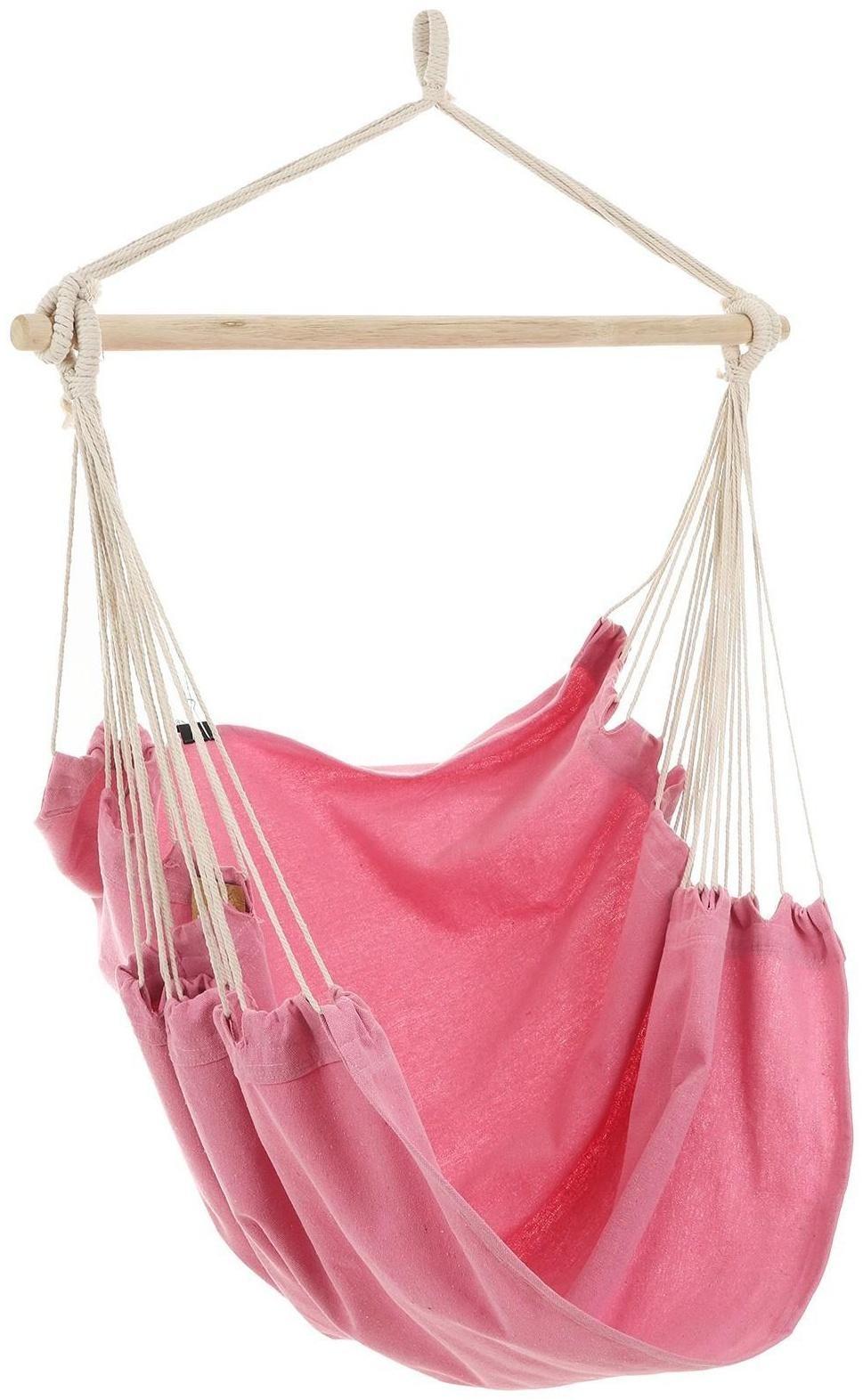 Гамак-кресло со спинкой, 100 х 150 х 130 см, хлопок, цвета МИКС