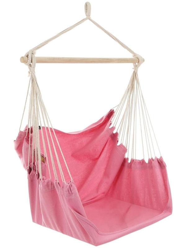 Гамак-кресло со спинкой, 100 х 150 х 130 см, хлопок, цвета МИКС