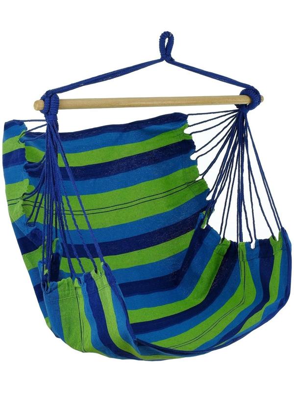 Гамак-кресло со спинкой, 100 х 150 х 130 см, хлопок, цвета МИКС