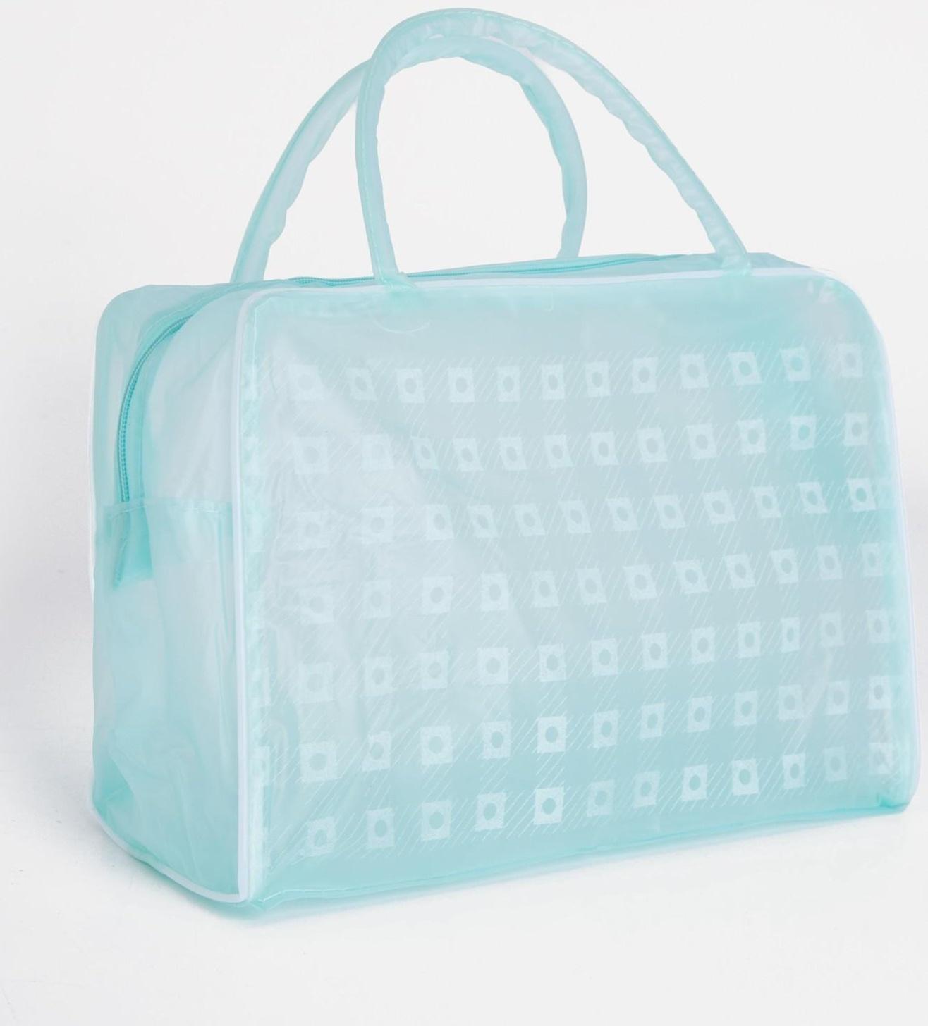 Косметичка на молнии, цвет зелёный