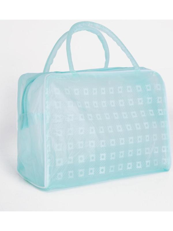 Косметичка на молнии, цвет зелёный