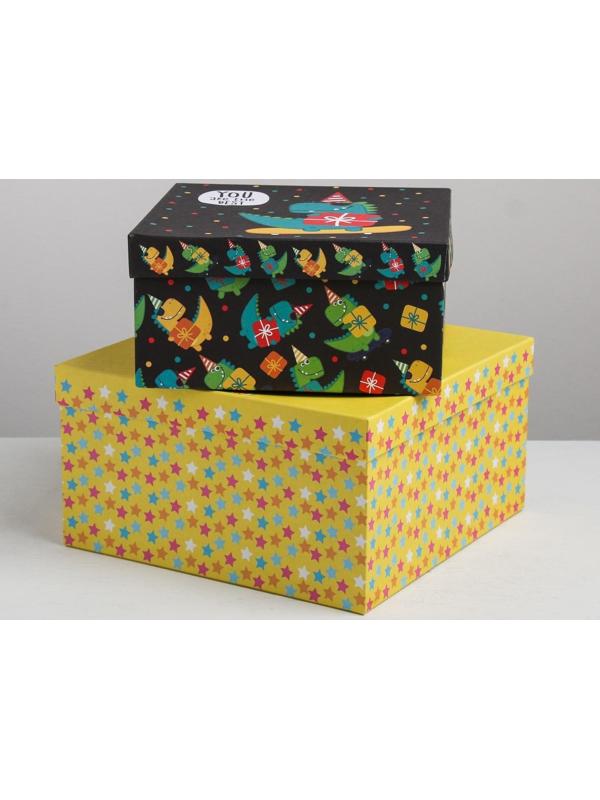 Набор подарочных коробок 10 в 1 «Поздравления», 10.2 × 10.2 × 6‒28.2 × 28.2 × 15 см