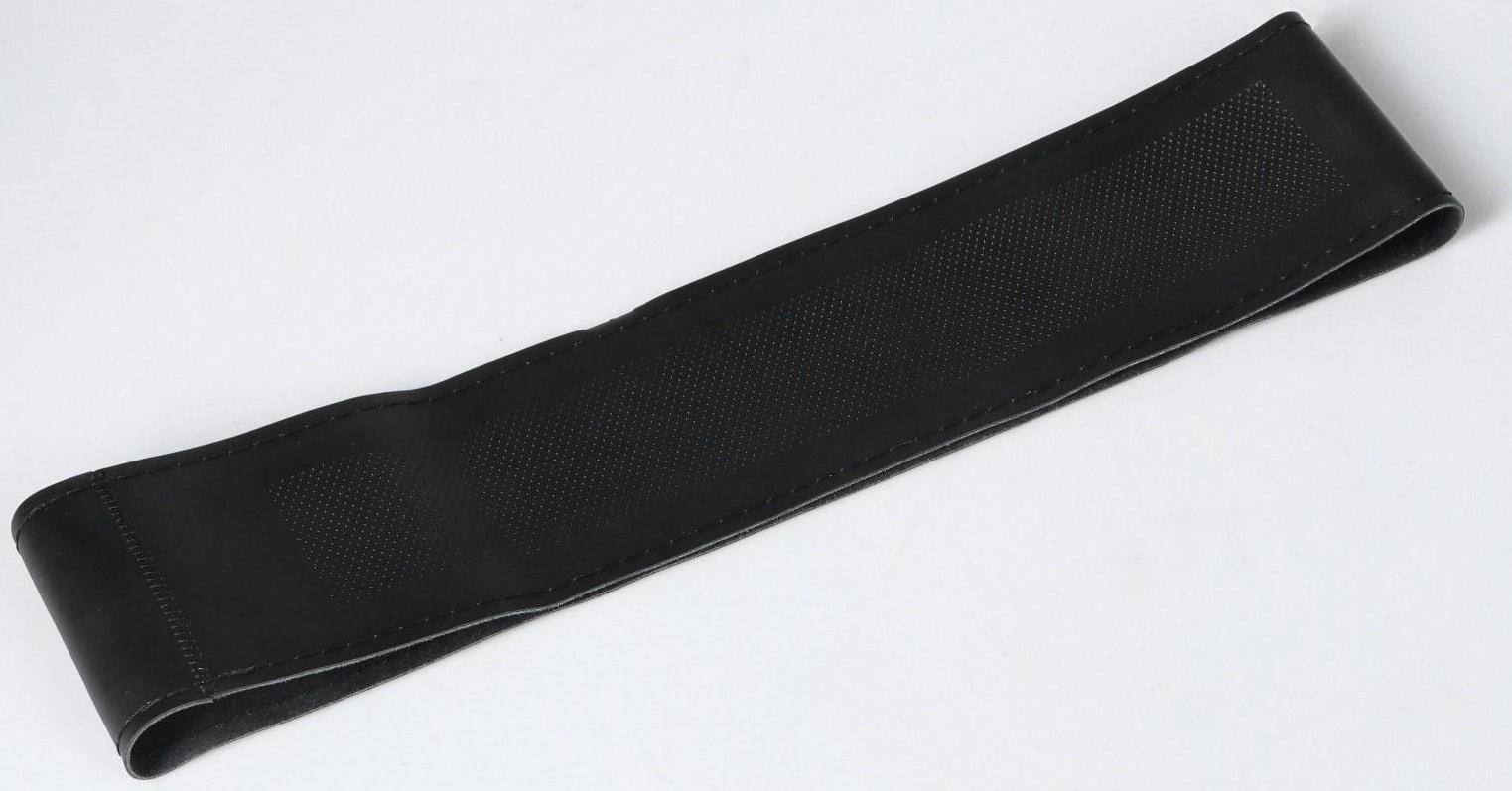 Сшивной чехол Cartage на руль 38 см, кожа PU, антискользящая, черный