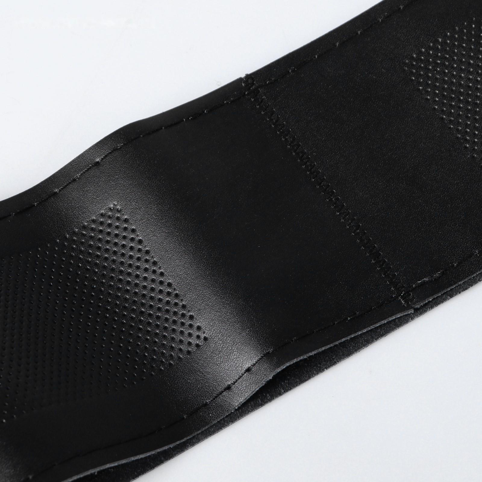 Сшивной чехол Cartage на руль 38 см, кожа PU, антискользящая, черный