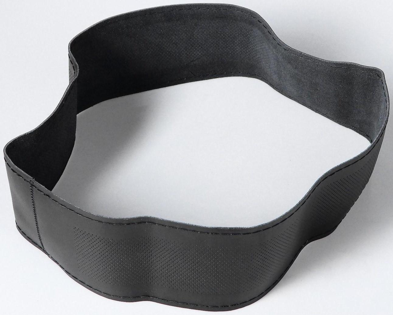 Сшивной чехол Cartage на руль 38 см, кожа PU, антискользящая, черный