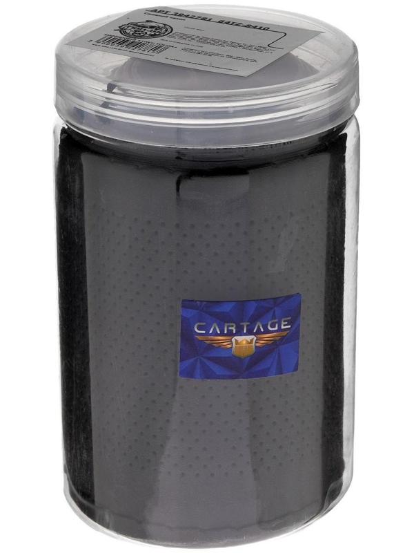 Сшивной чехол Cartage на руль 38 см, кожа PU, антискользящая, черный