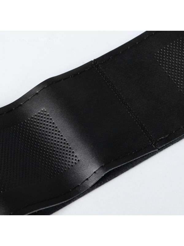 Сшивной чехол Cartage на руль 38 см, кожа PU, антискользящая, черный