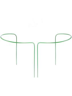 Кустодержатель, d = 30 см, h = 60 см, ножка d = 0,3 см, металл, набор 2 шт., зелёный, Greengo
