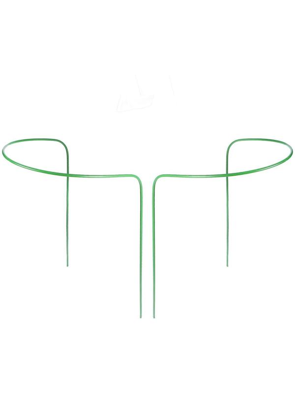 Кустодержатель, d = 30 см, h = 60 см, ножка d = 0,3 см, металл, набор 2 шт., зелёный, Greengo