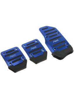 Накладки на педали Cartage, антискользящие, синий, набор 3 шт