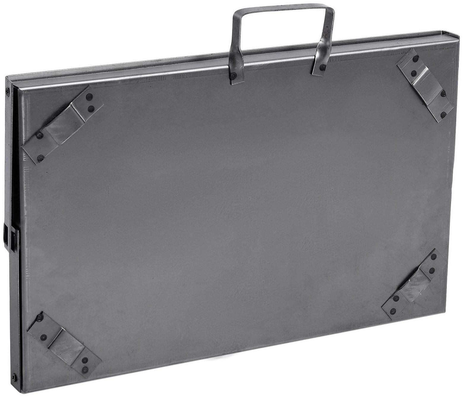 Мангал-дипломат №1 40 × 25 × 40 см, сталь 1,5 мм, в сумке