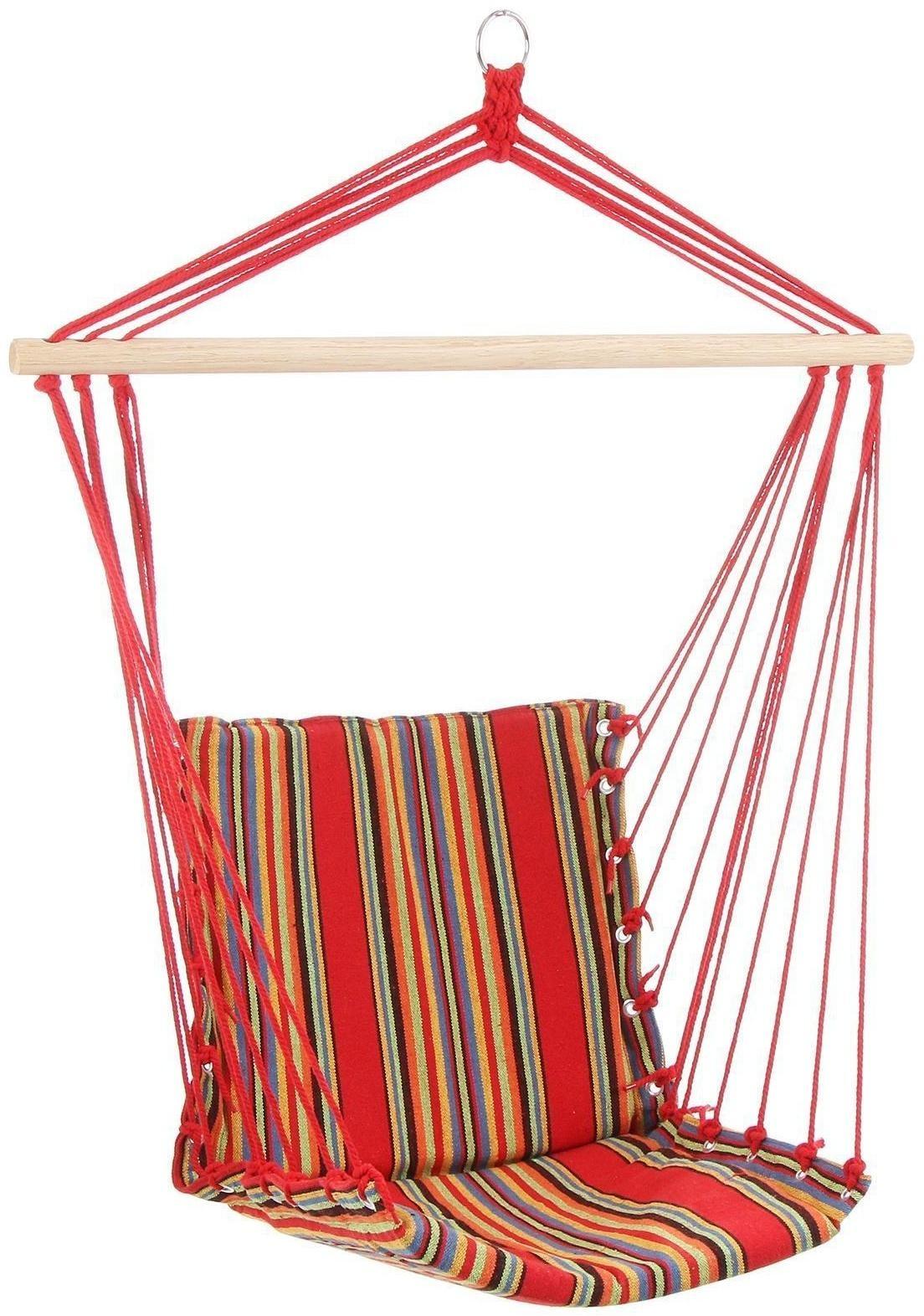 Гамак-кресло со спинкой, 50 х 96 см, хлопок, цвет МИКС