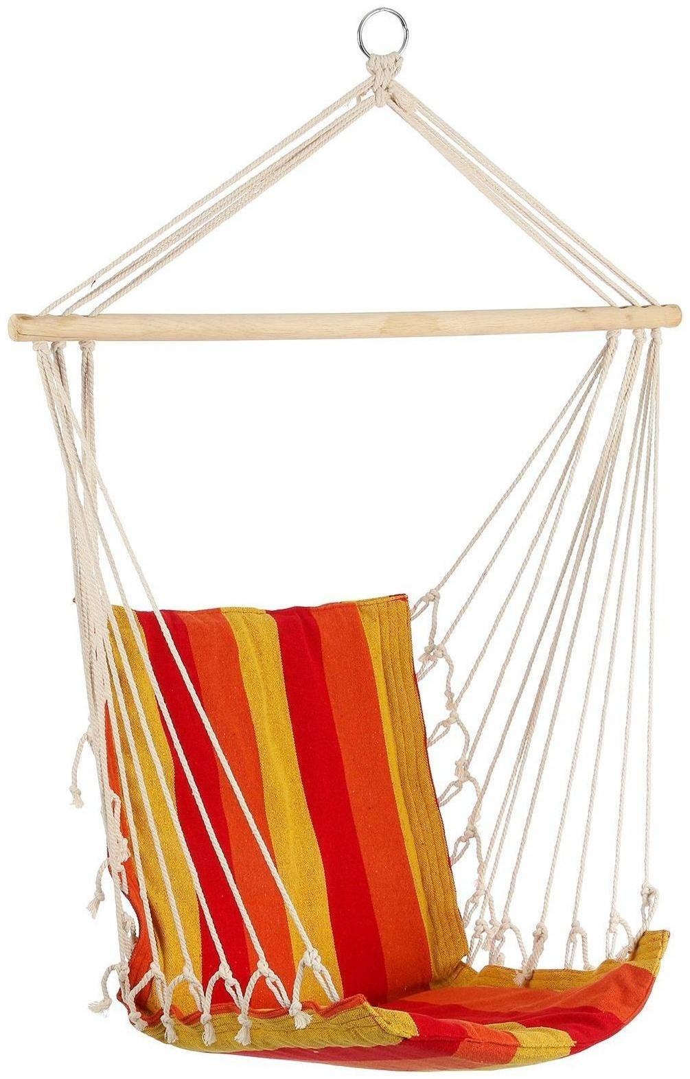 Гамак-кресло со спинкой, 50 х 96 см, хлопок, цвет МИКС