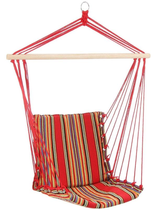 Гамак-кресло со спинкой, 50 х 96 см, хлопок, цвет МИКС