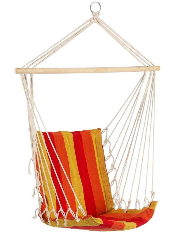Гамак-кресло со спинкой, 50 х 96 см, хлопок, цвет МИКС