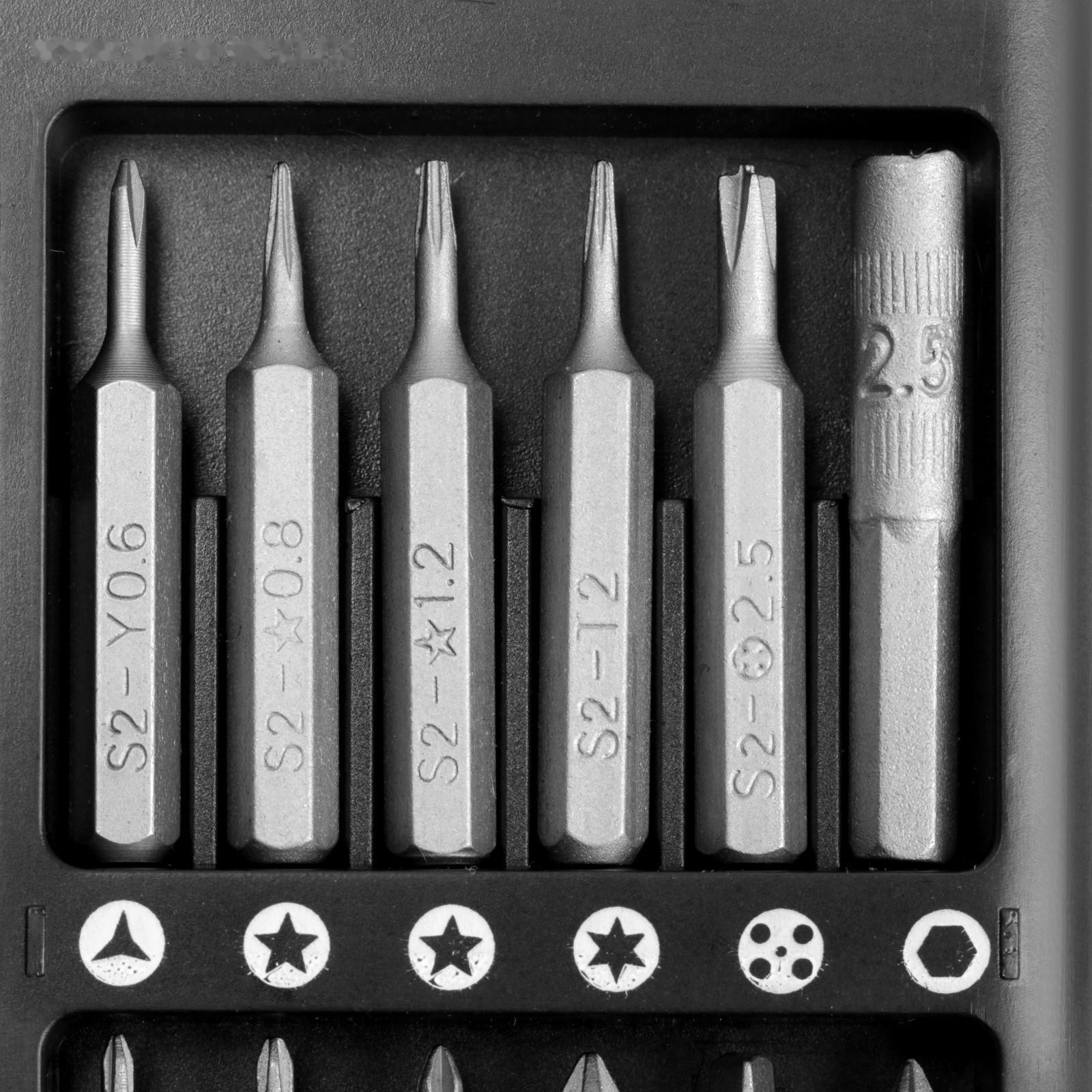 Набор для точных работ ТУНДРА, сталь S2, 25 предметов