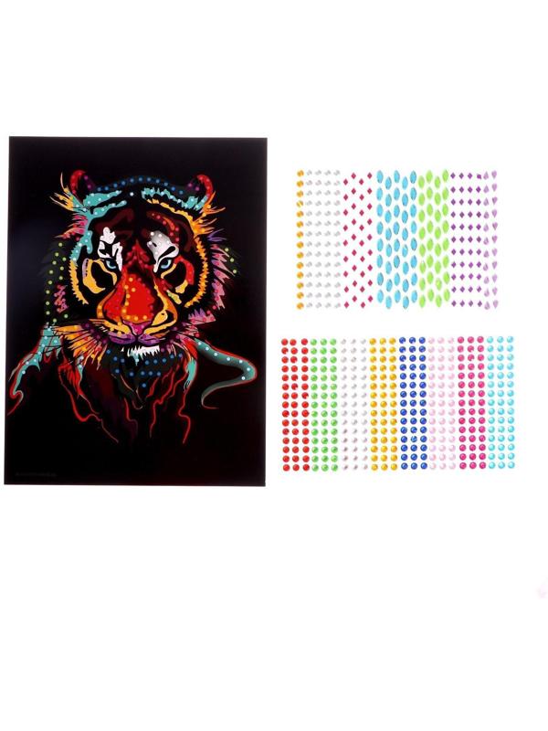 Мозаика стразами «Тигриный взгляд». Набор для творчества