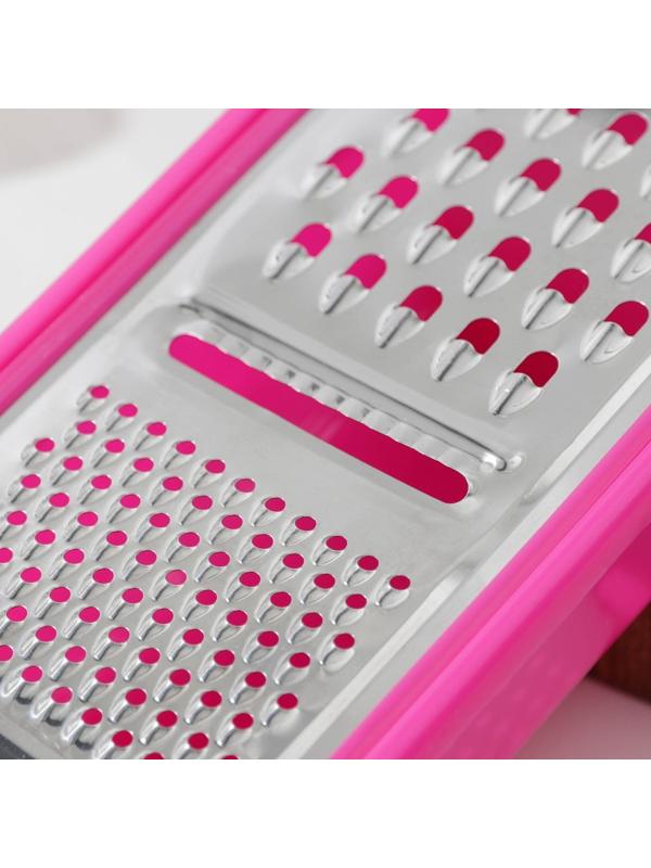 Тёрка с контейнером «Маргарита», 26×12×7 см, цвет МИКС