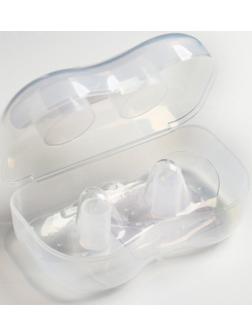 Накладки на грудь силиконовые, набор 2 шт., в футляре