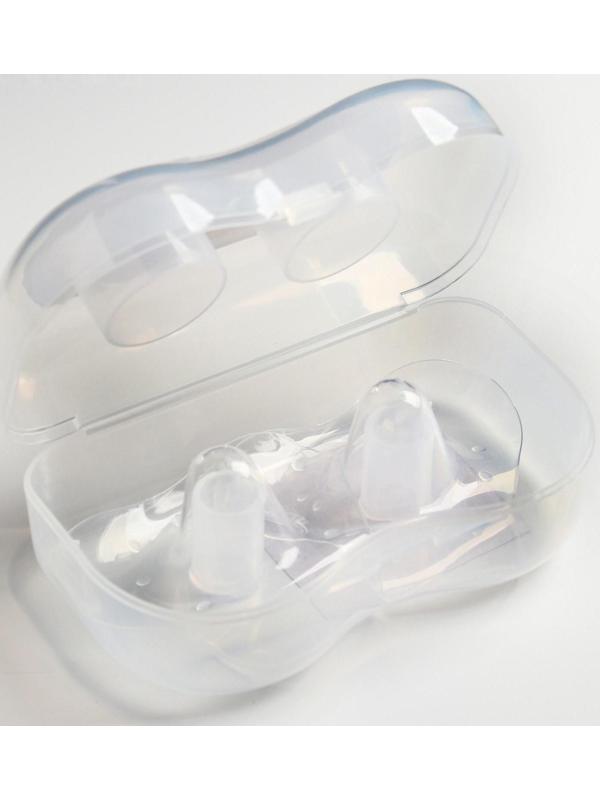 Накладки на грудь силиконовые, набор 2 шт., в футляре