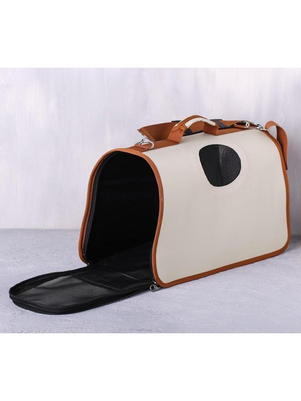 Сумка-переноска раскладная, каркасная «Отказался идти пешком» 45x27x20 см