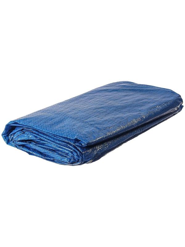 Тент защитный, 6 × 4 м, плотность 60 г/м², УФ, люверсы шаг 1 м, голубой