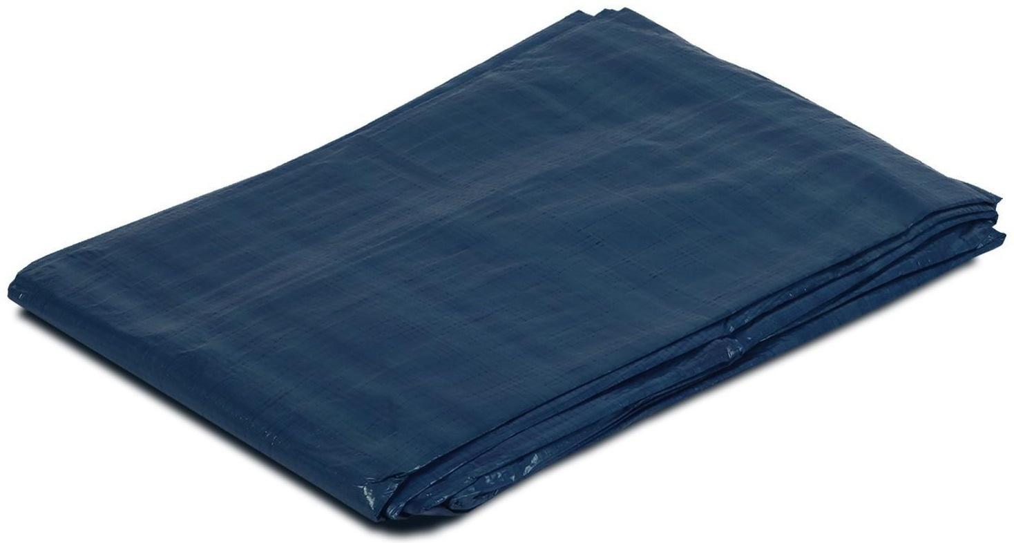 Тент защитный, 6 × 5 м, плотность 60 г/м², УФ, люверсы шаг 1 м, синий