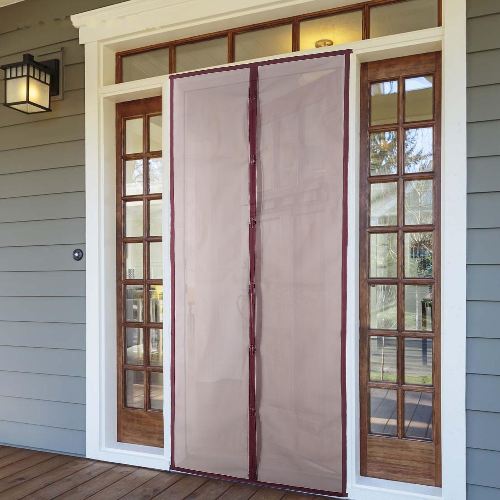 Сетка антимоскитная на магнитах для защиты от насекомых, 100×210 см, цвет бордовый