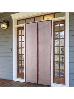 Сетка антимоскитная на магнитах для защиты от насекомых, 100×210 см, цвет бордовый