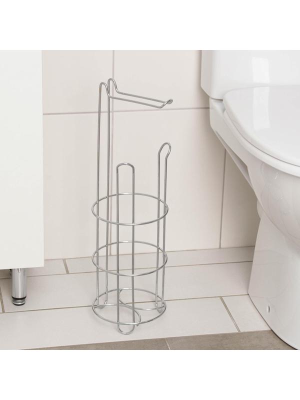 Держатель-стойка для туалетной бумаги Доляна, 14,5×15×48 см