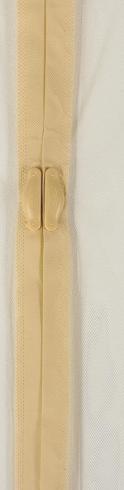 Сетка антимоскитная на магнитах для защиты от насекомых, 100×210 см, цвет бежевый