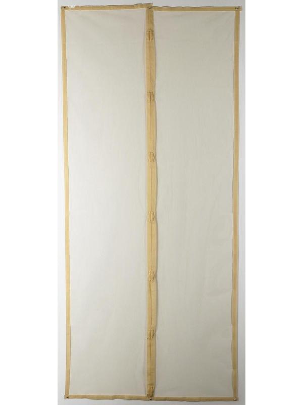 Сетка антимоскитная на магнитах для защиты от насекомых, 100×210 см, цвет бежевый