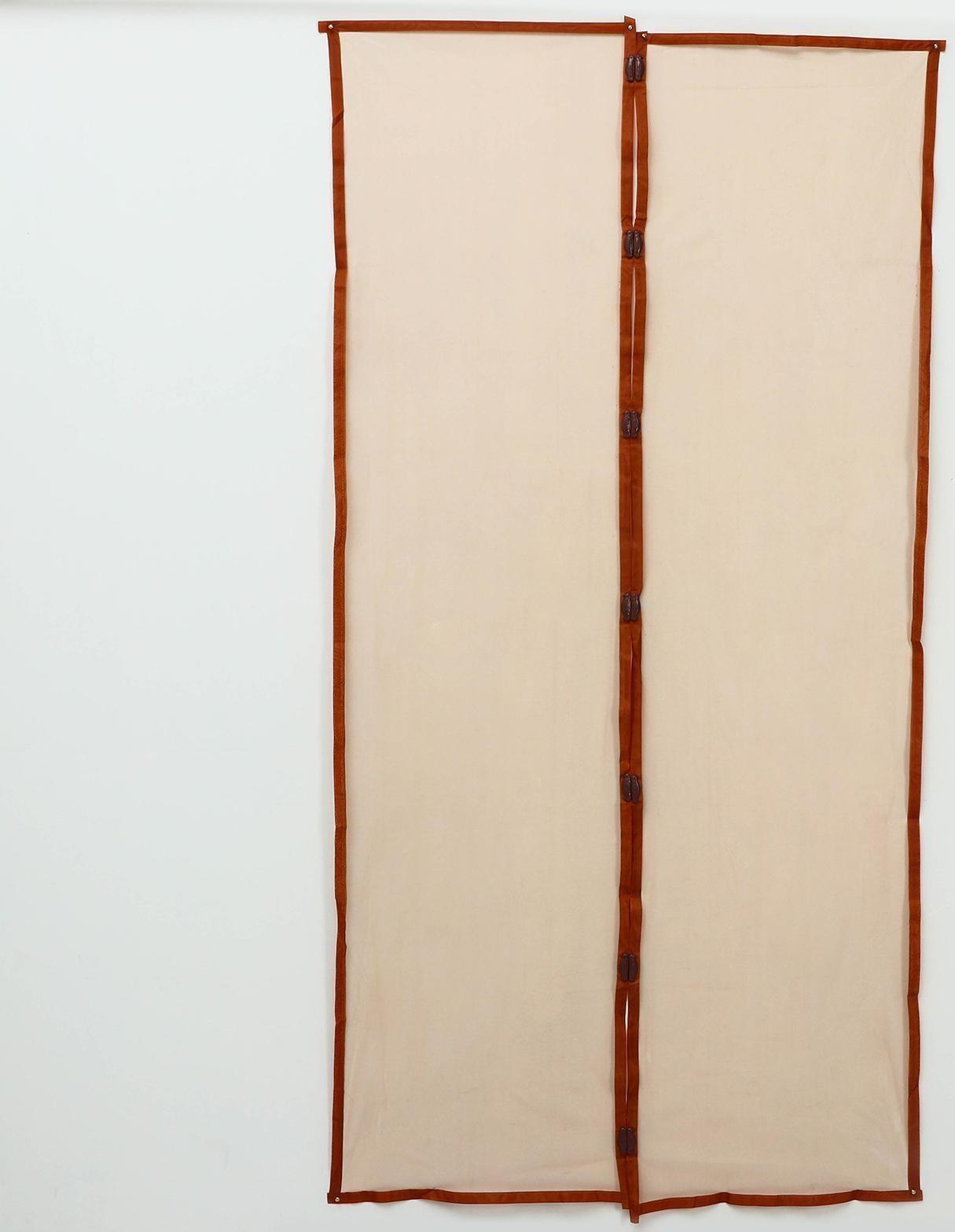 Сетка антимоскитная на магнитах для защиты от насекомых, 100×210 см, цвет коричневый