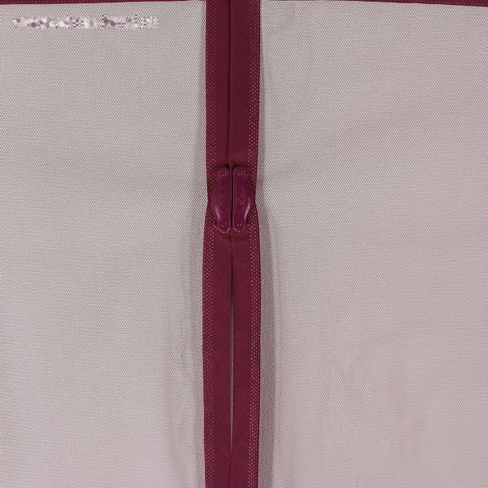 Сетка антимоскитная на магнитах для защиты от насекомых, 90×210 см, цвет бордовый