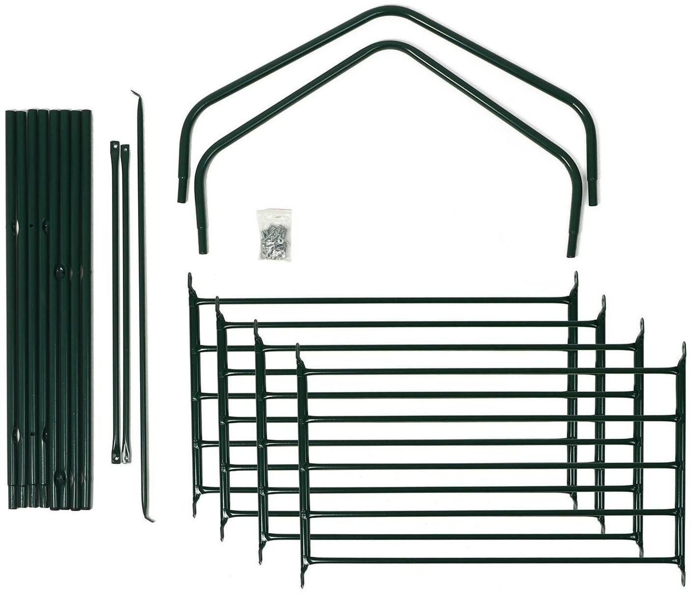 Стеллаж для рассады, 4 полки, 160 × 60 × 40 см, металлический каркас d = 16 мм, без чехла