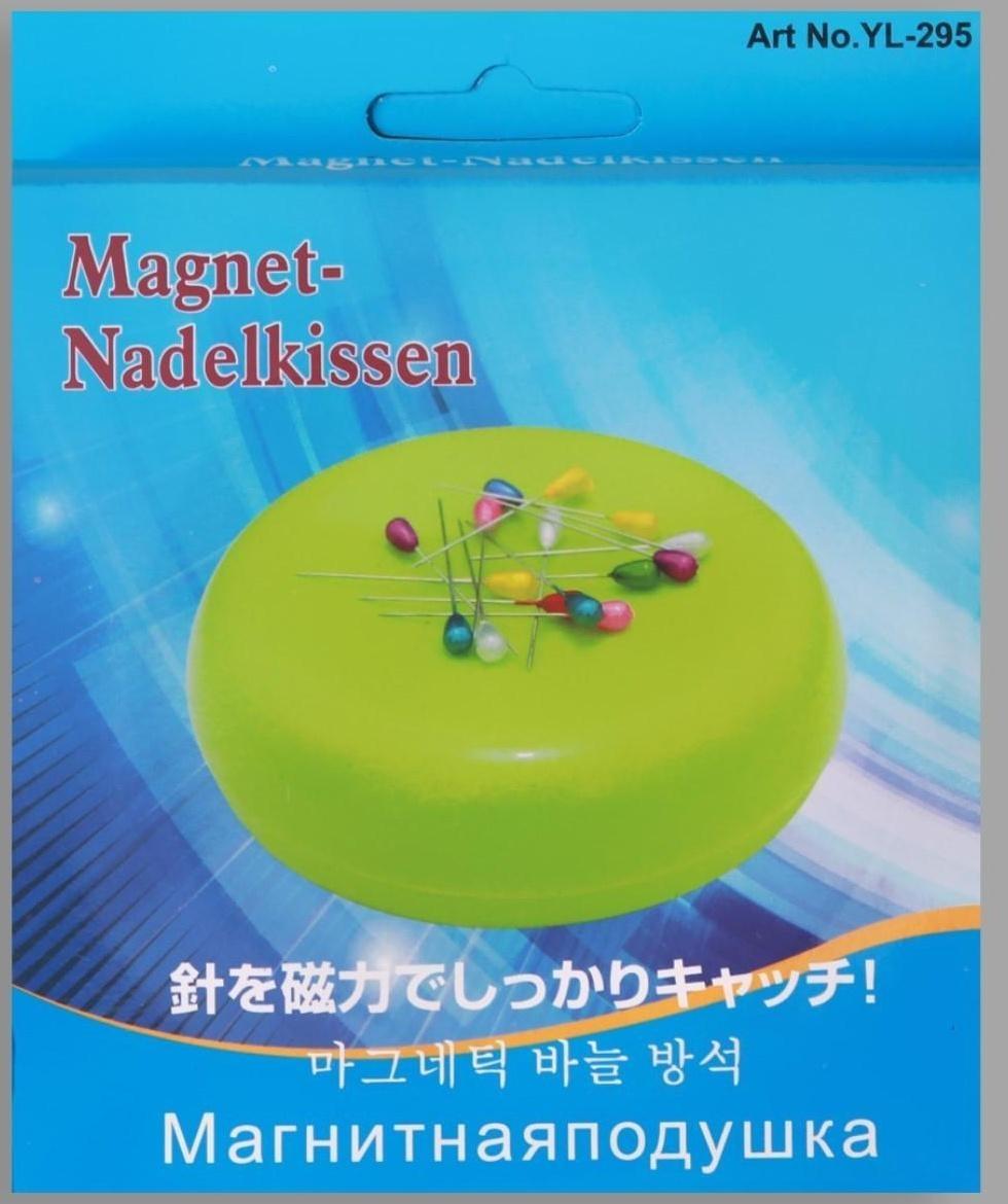Игольница магнитная, d = 10,5 см, цвет МИКС