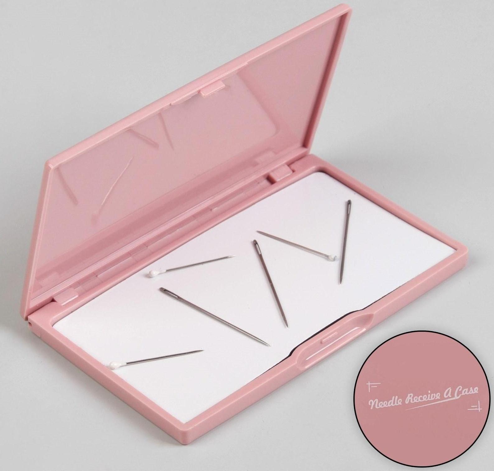 Игольница магнитная, 11 × 6,5 см, цвет розовый