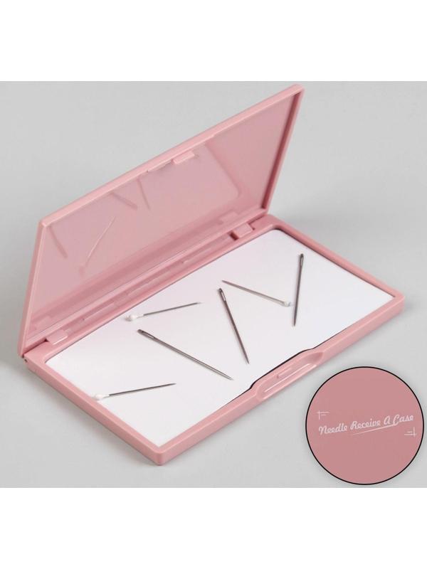 Игольница магнитная, 11 × 6,5 см, цвет розовый