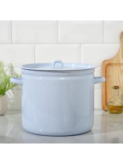 Кастрюля, 12 л, металлическая крышка, индукция, цвет МИКС