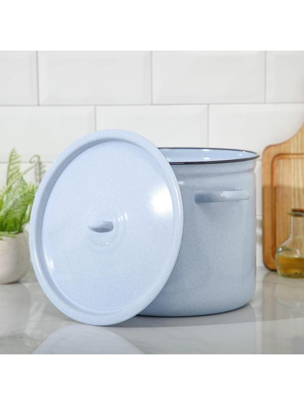 Кастрюля, 12 л, металлическая крышка, индукция, цвет МИКС