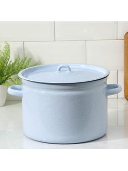 Кастрюля без деколи, 7 л, индукция, цвет МИКС