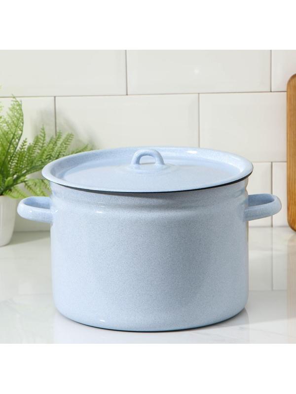 Кастрюля без деколи, 7 л, индукция, цвет МИКС